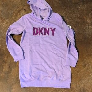DKNY Lavender Hoodie Dress Brand NeW
